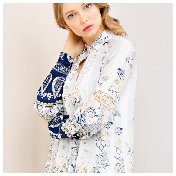 Entro Kayleigh Multi Print Tunic Dress - Picture 8 of 8